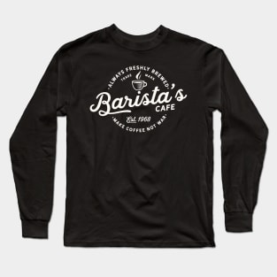 Vintage Barista Logo Long Sleeve T-Shirt